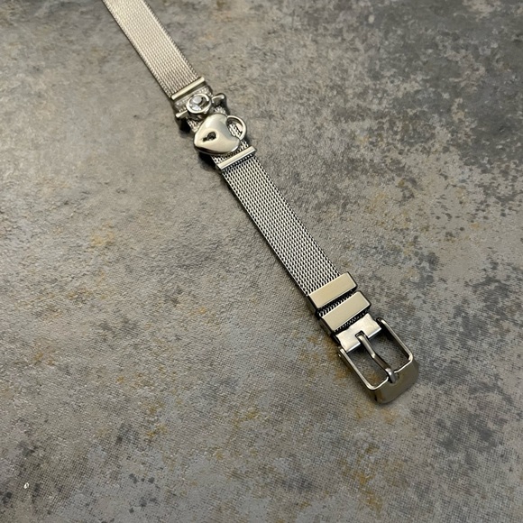 Keep Collective Mesh Band Bracelet Love Heart Silver - Picture 5 of 7